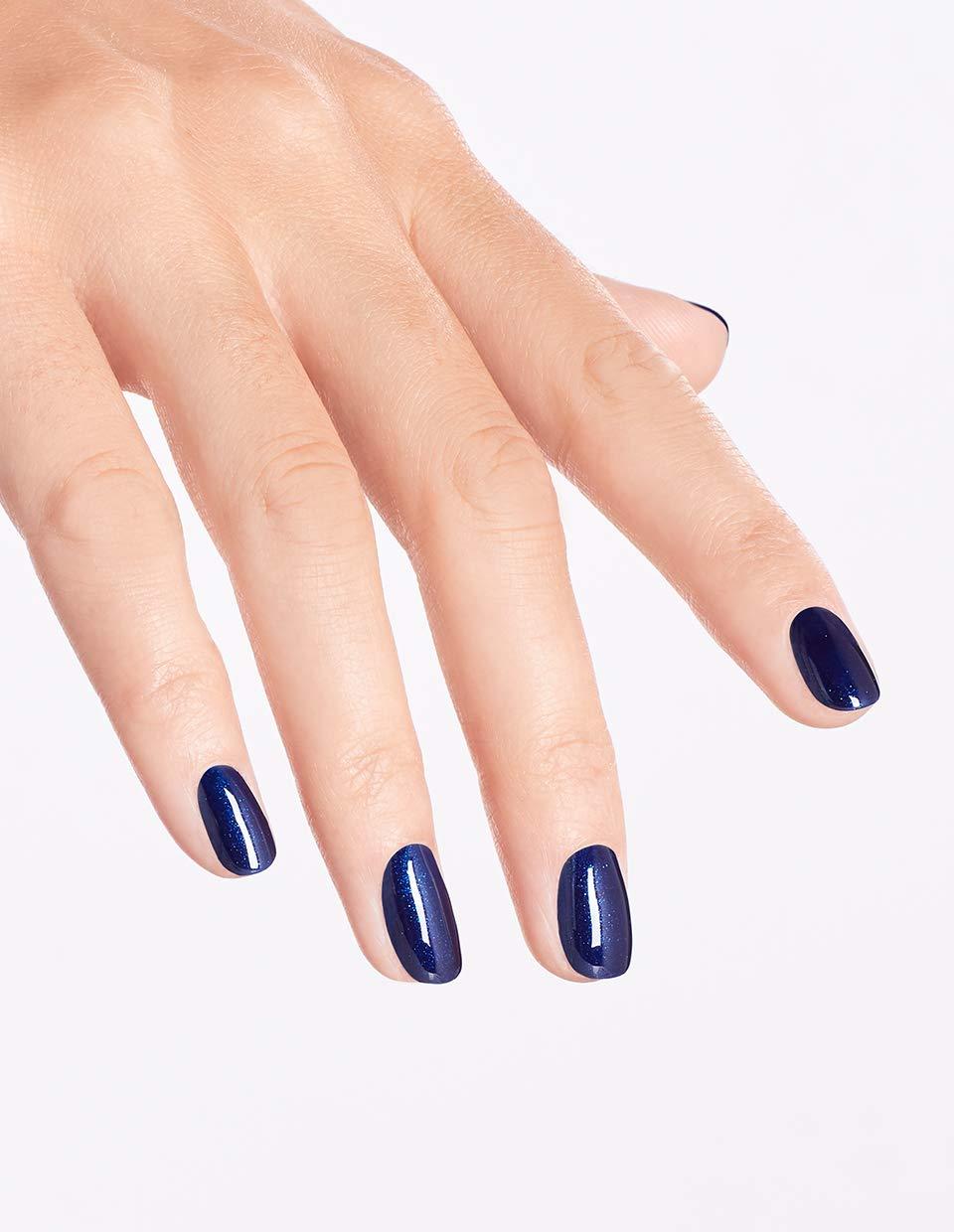imageOPI Nail Lacquer Nail Polish  Opaque Dark Blue Purple Shimmer Chip Resistant Nail Polish  Vegan Fast Drying Streak FreeChopstix and Stones