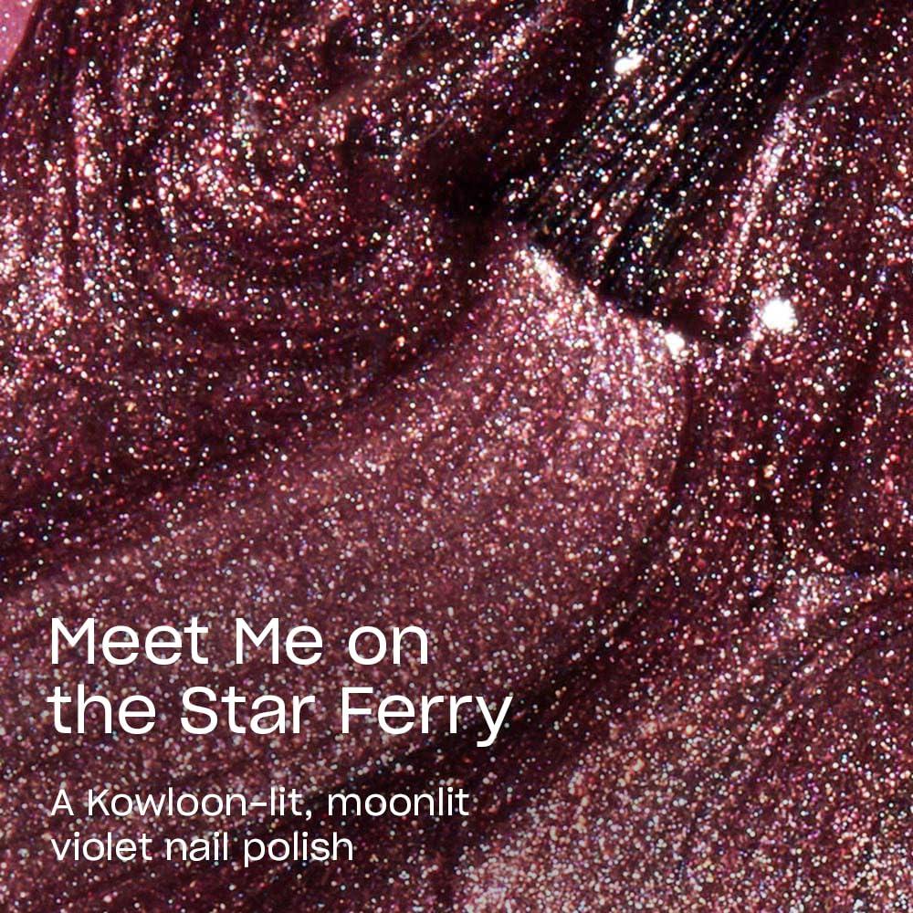 imageOPI Nail Lacquer Nail Polish  Opaque Dark Blue Purple Shimmer Chip Resistant Nail Polish  Vegan Fast Drying Streak FreeMeet Me on the Star Ferry