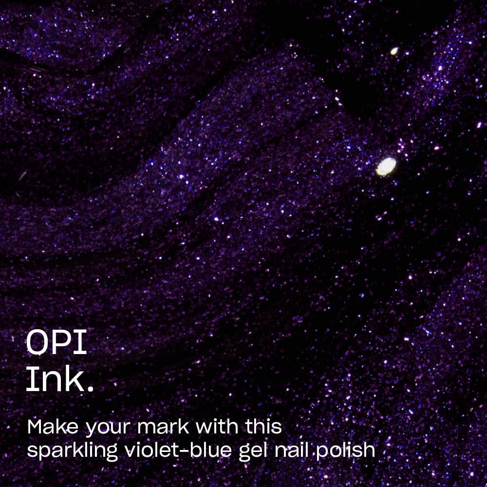 imageOPI Nail Lacquer Nail Polish  Opaque Dark Blue Purple Shimmer Chip Resistant Nail Polish  Vegan Fast Drying Streak FreeOPI Ink