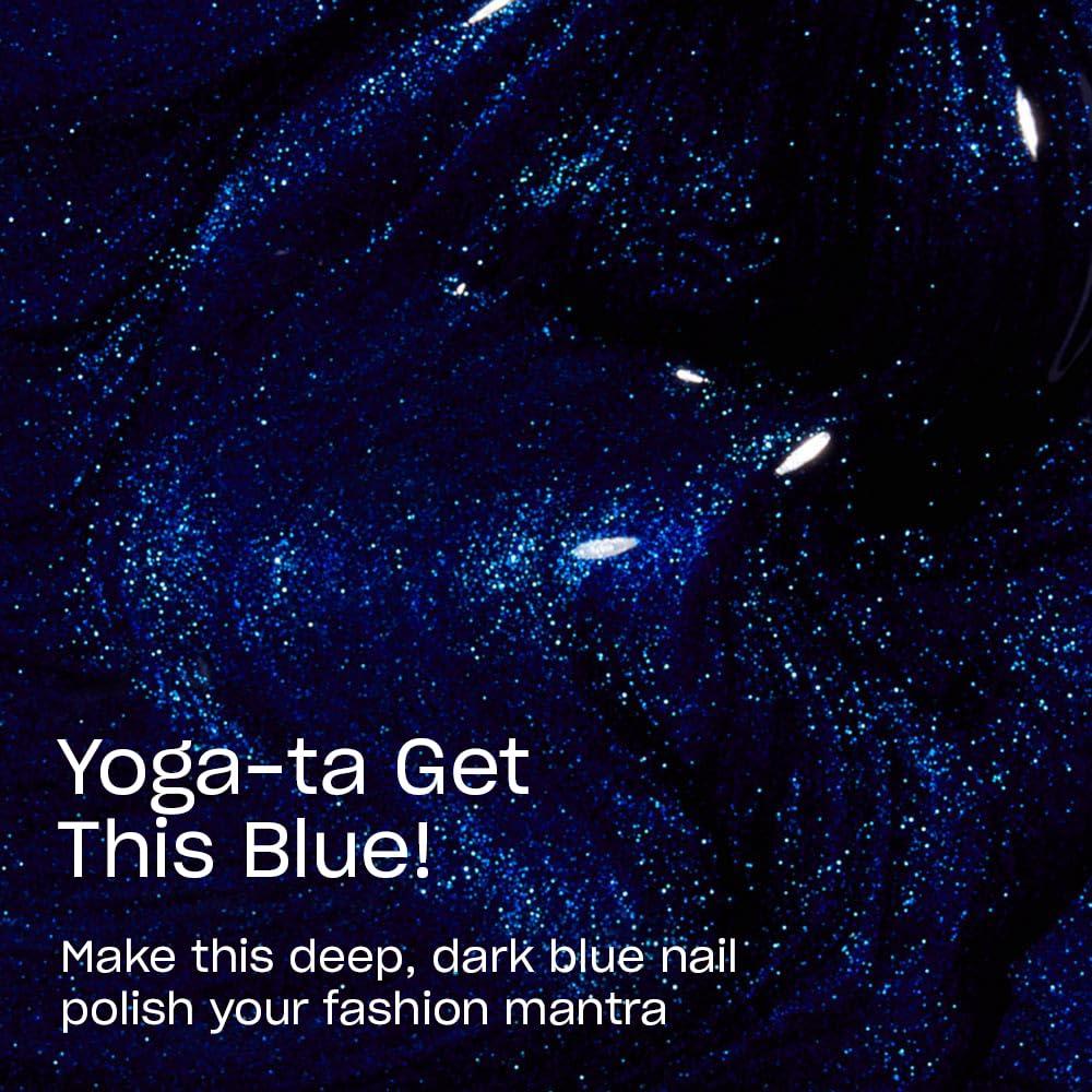 imageOPI Nail Lacquer Nail Polish  Opaque Dark Blue Purple Shimmer Chip Resistant Nail Polish  Vegan Fast Drying Streak FreeYogata Get This Blue