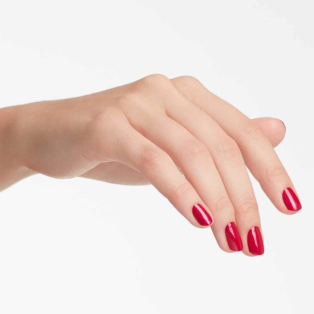 imageOPI Nail Lacquer Nail Polish  Opaque Dark Pink Shimmer Chip Resistant Nail Polish  Vegan Fast Drying Streak FreeCalifornia Raspberry