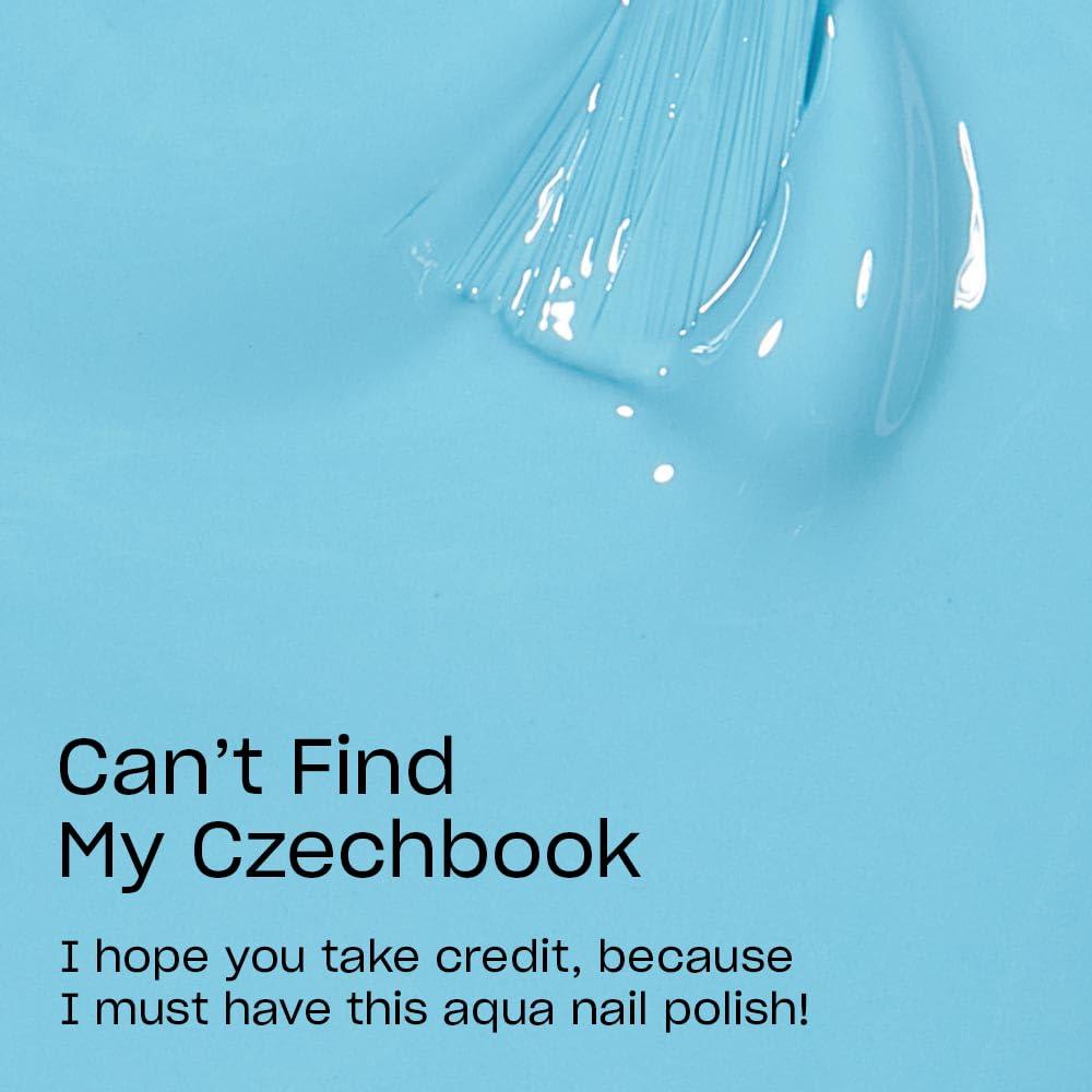 imageOPI Nail Lacquer Nail Polish  Opaque Light Blue Crme Chip Resistant Nail Polish  Vegan Fast Drying Streak FreeCant My Czechbook