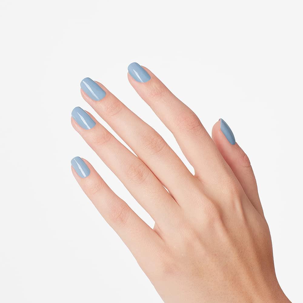 imageOPI Nail Lacquer Nail Polish  Opaque Light Blue Crme Chip Resistant Nail Polish  Vegan Fast Drying Streak FreeMaliblue Shore