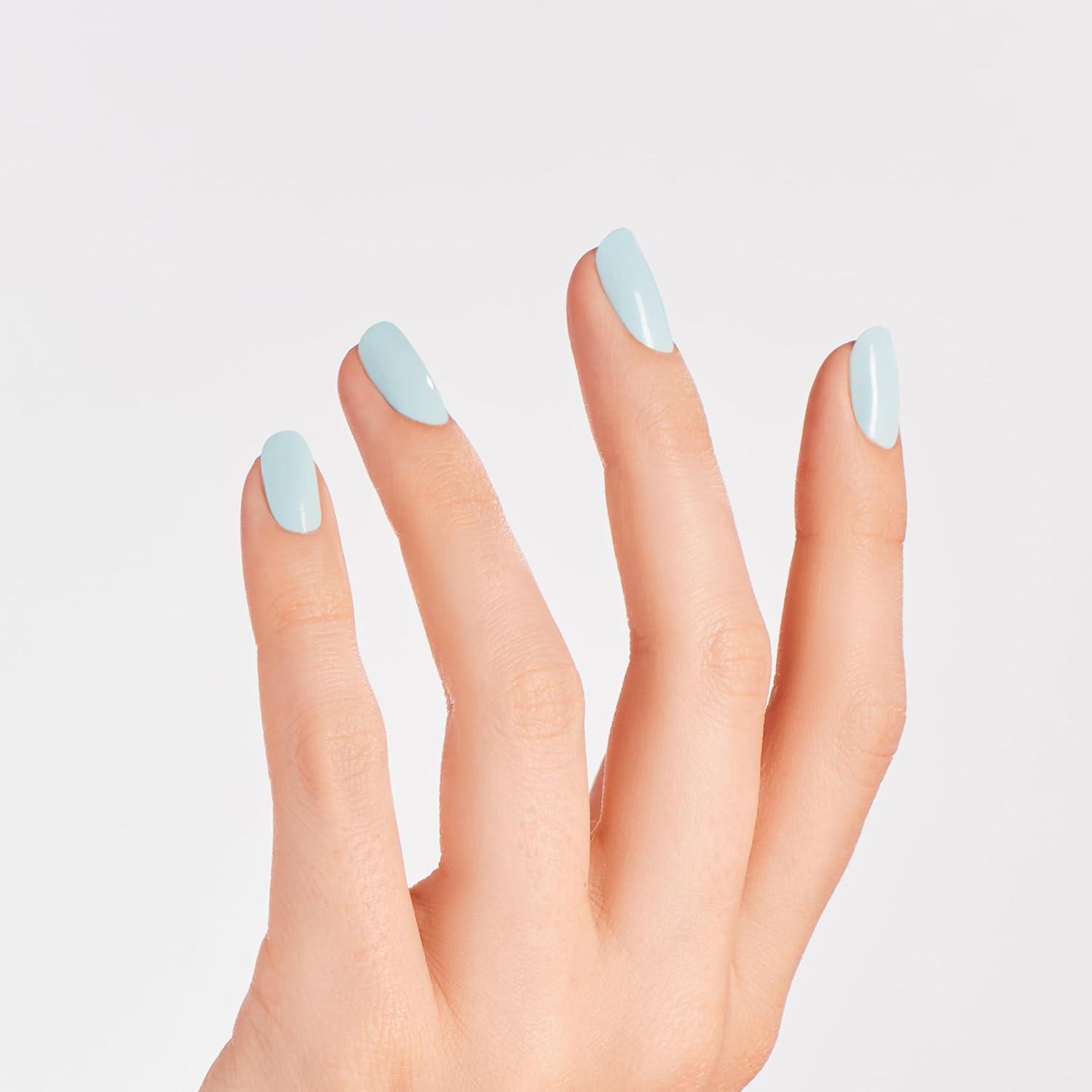 imageOPI Nail Lacquer Nail Polish  Opaque Light Blue Crme Chip Resistant Nail Polish  Vegan Fast Drying Streak FreeMexico City Movemint