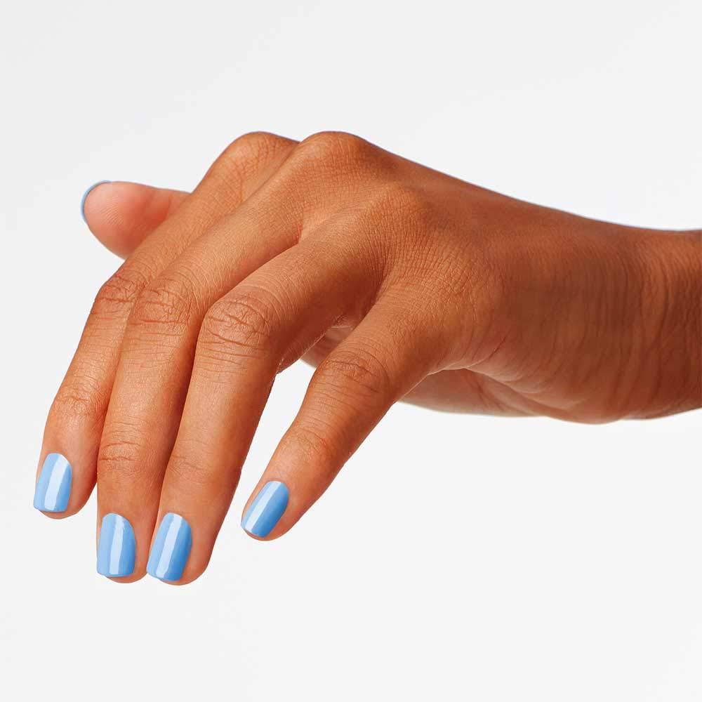 imageOPI Nail Lacquer Nail Polish  Opaque Light Blue Crme Chip Resistant Nail Polish  Vegan Fast Drying Streak FreeRich Girls  PoBoys
