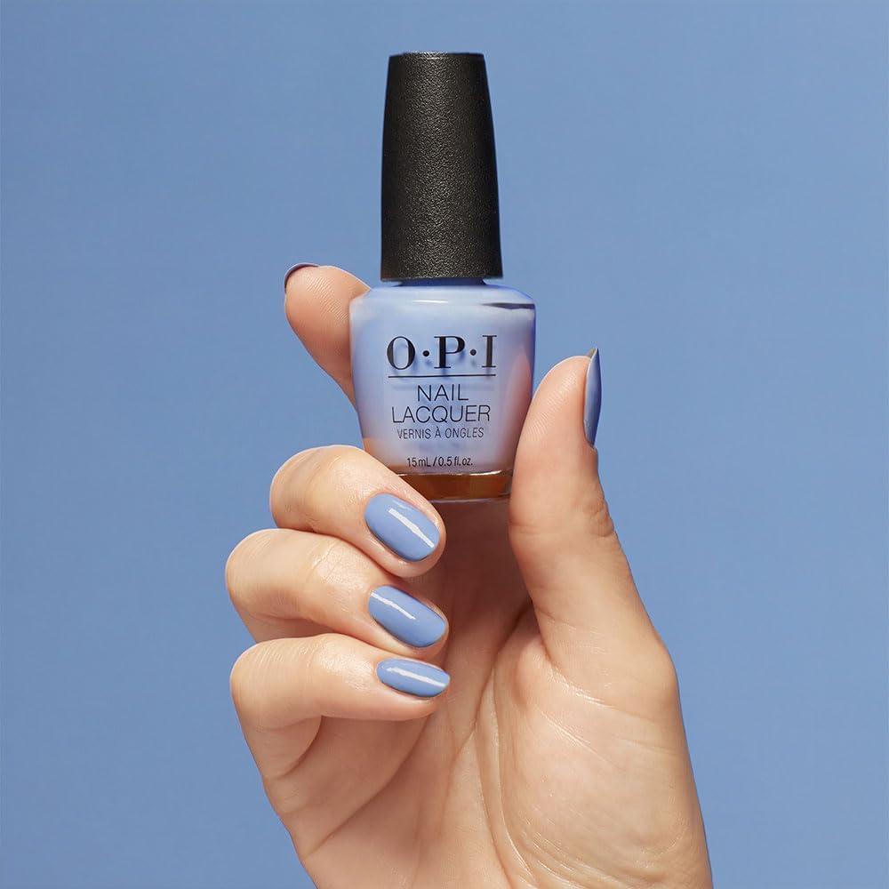 imageOPI Nail Lacquer Nail Polish  Opaque Light Blue Crme Chip Resistant Nail Polish  Vegan Fast Drying Streak FreeVerified
