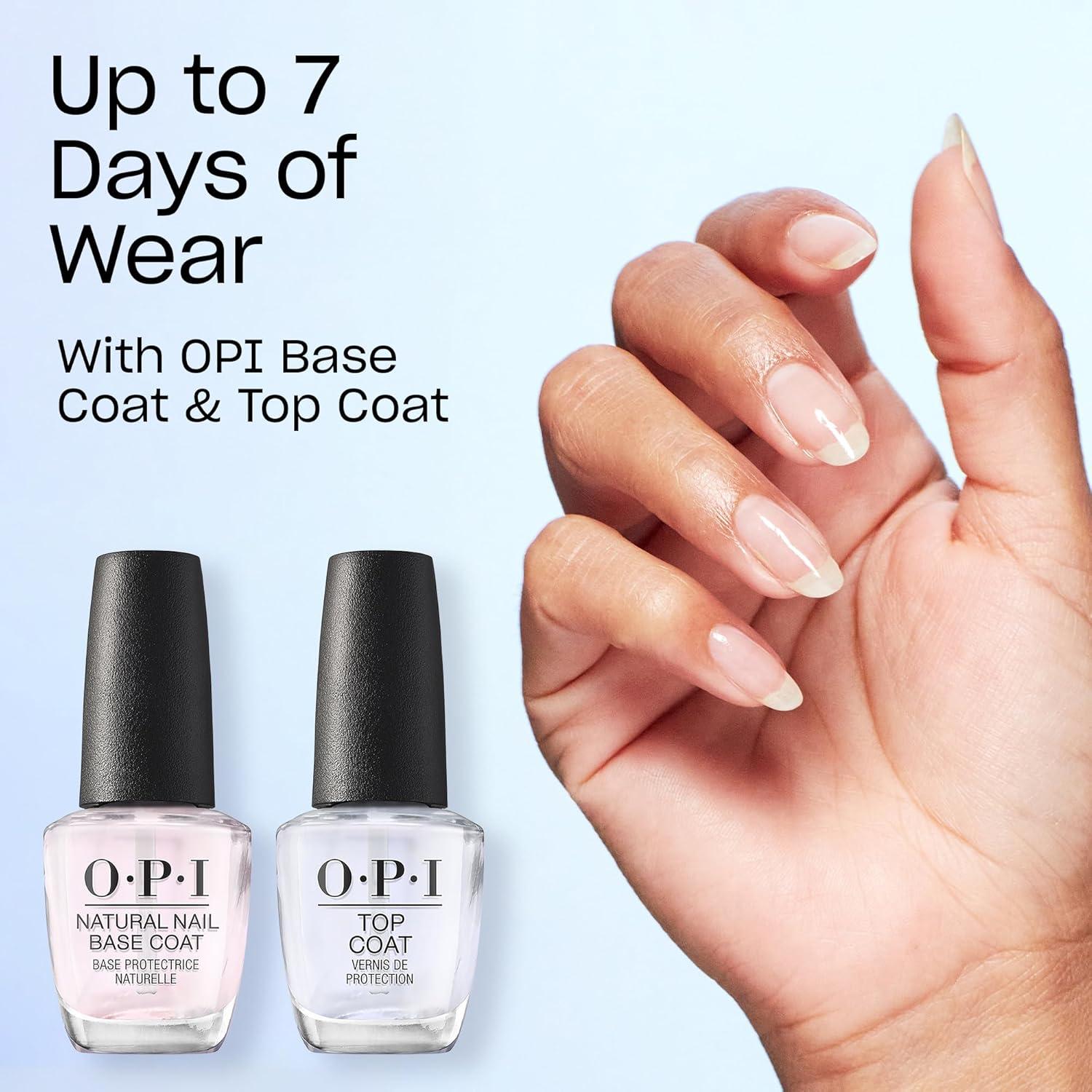 imageOPI Nail Lacquer Nail Polish  Opaque Light Blue Purple Shimmer Chip Resistant Nail Polish  Vegan Fast Drying Streak FreeAddio Bad Nails  Ciao Great Nails