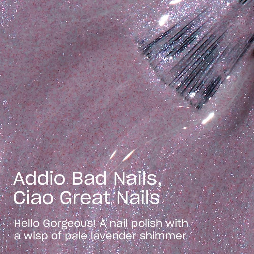 imageOPI Nail Lacquer Nail Polish  Opaque Light Blue Purple Shimmer Chip Resistant Nail Polish  Vegan Fast Drying Streak FreeAddio Bad Nails  Ciao Great Nails