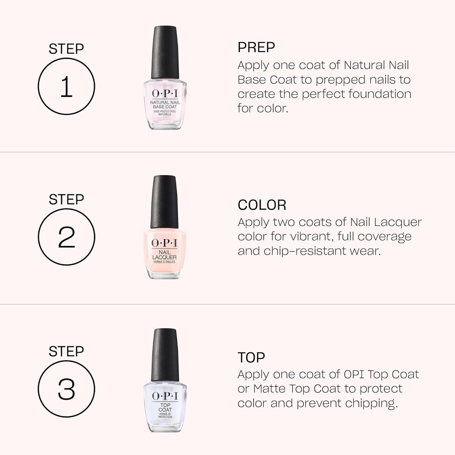 imageOPI Nail Lacquer Nail Polish  Opaque Light Blue Purple Shimmer Chip Resistant Nail Polish  Vegan Fast Drying Streak FreeFeelin Librated