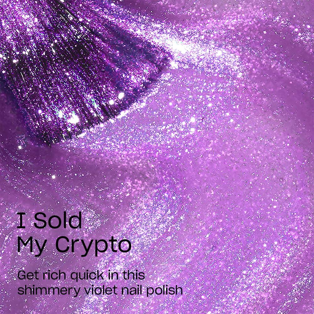 imageOPI Nail Lacquer Nail Polish  Opaque Light Blue Purple Shimmer Chip Resistant Nail Polish  Vegan Fast Drying Streak FreeI Sold My Crypto