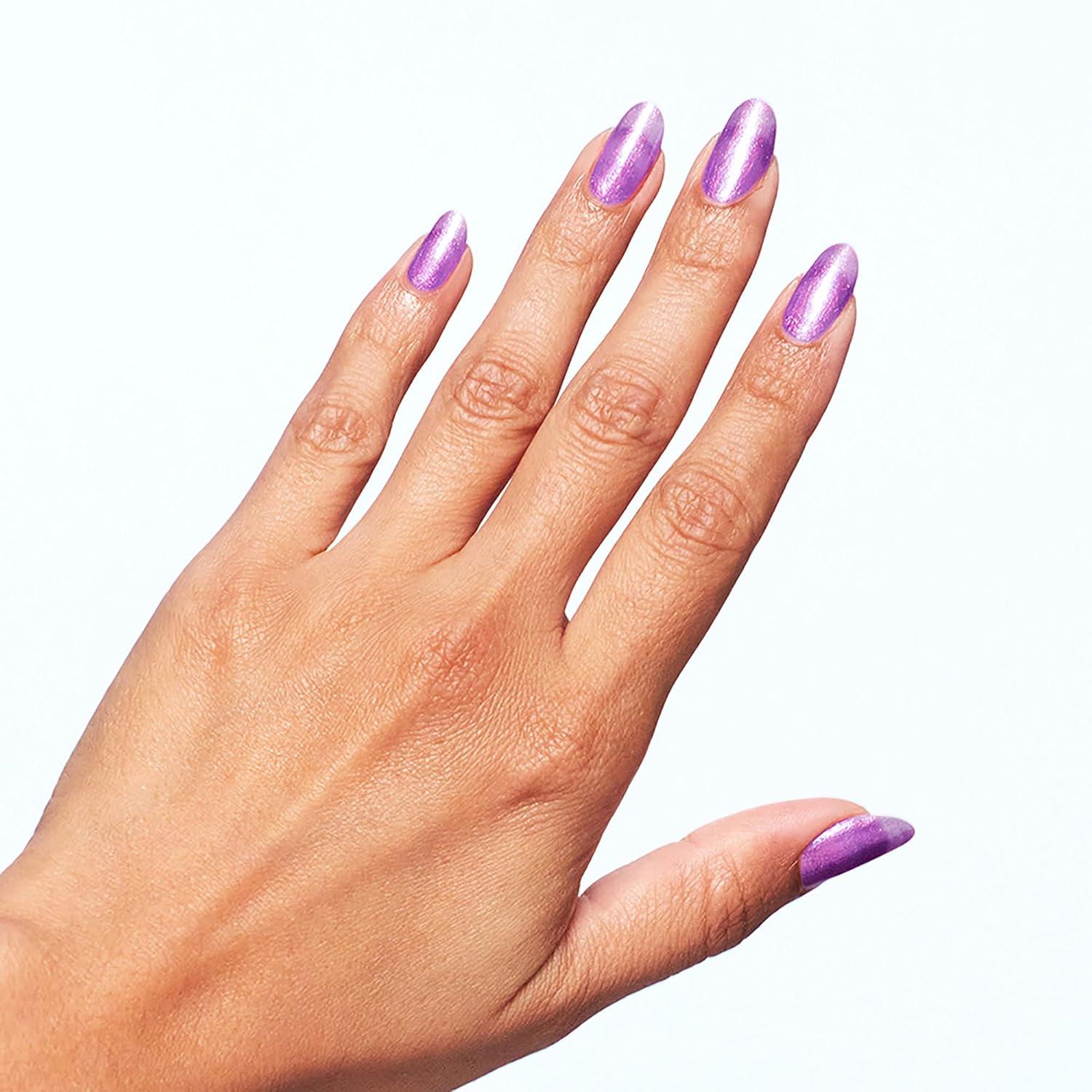 imageOPI Nail Lacquer Nail Polish  Opaque Light Blue Purple Shimmer Chip Resistant Nail Polish  Vegan Fast Drying Streak FreeI Sold My Crypto