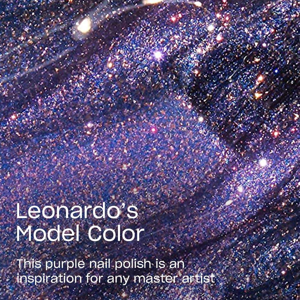 imageOPI Nail Lacquer Nail Polish  Opaque Light Blue Purple Shimmer Chip Resistant Nail Polish  Vegan Fast Drying Streak FreeLeonardos Model Color