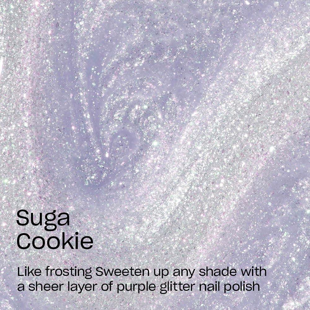 imageOPI Nail Lacquer Nail Polish  Opaque Light Blue Purple Shimmer Chip Resistant Nail Polish  Vegan Fast Drying Streak FreeSuga Cookie