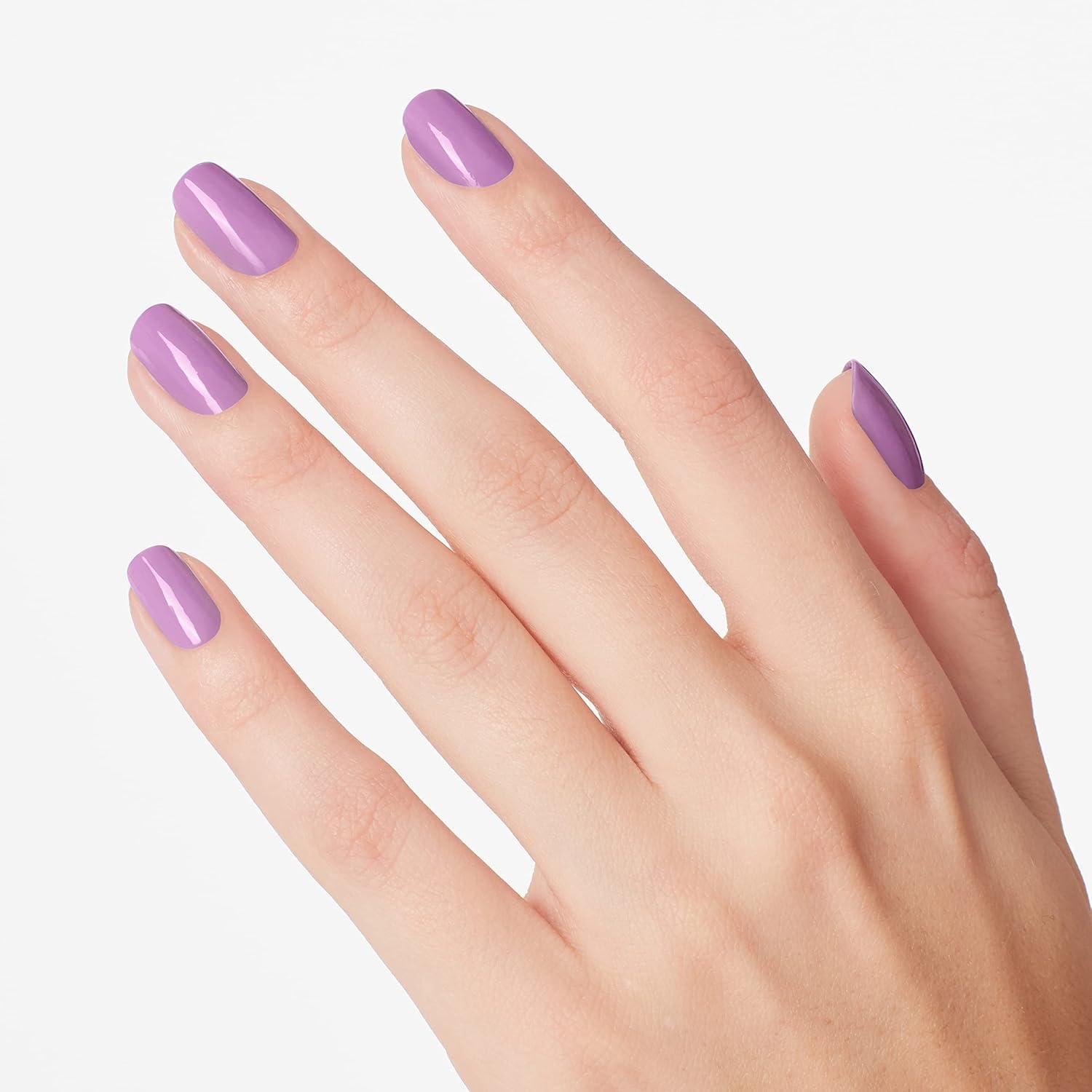 imageOPI Nail Lacquer Nail Polish  Opaque Light Purple Crme Chip Resistant Nail Polish  Vegan Fast Drying Streak FreeAchievement Unlocked