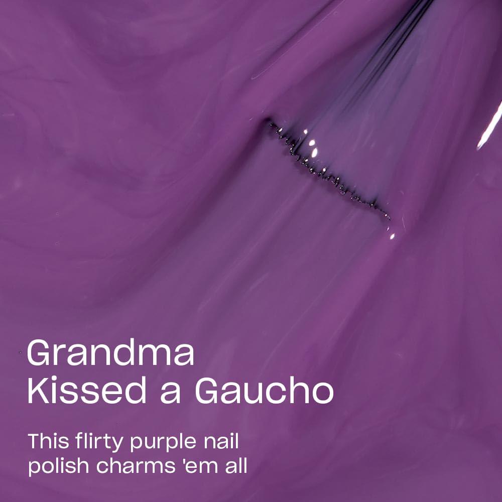 imageOPI Nail Lacquer Nail Polish  Opaque Light Purple Crme Chip Resistant Nail Polish  Vegan Fast Drying Streak FreeGrandma Kissed a Gaucho