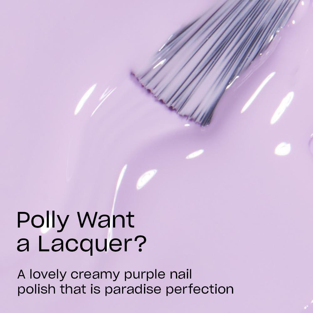 imageOPI Nail Lacquer Nail Polish  Opaque Light Purple Crme Chip Resistant Nail Polish  Vegan Fast Drying Streak FreePolly Want a Lacquer