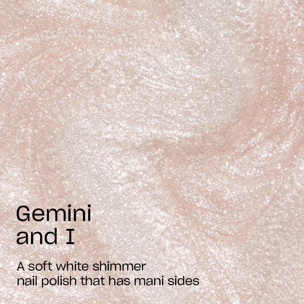 imageOPI Nail Lacquer Nail Polish  Opaque Light White ampamp Gray Shimmer Chip Resistant Nail Polish  Vegan Fast Drying Streak FreeGemini and I