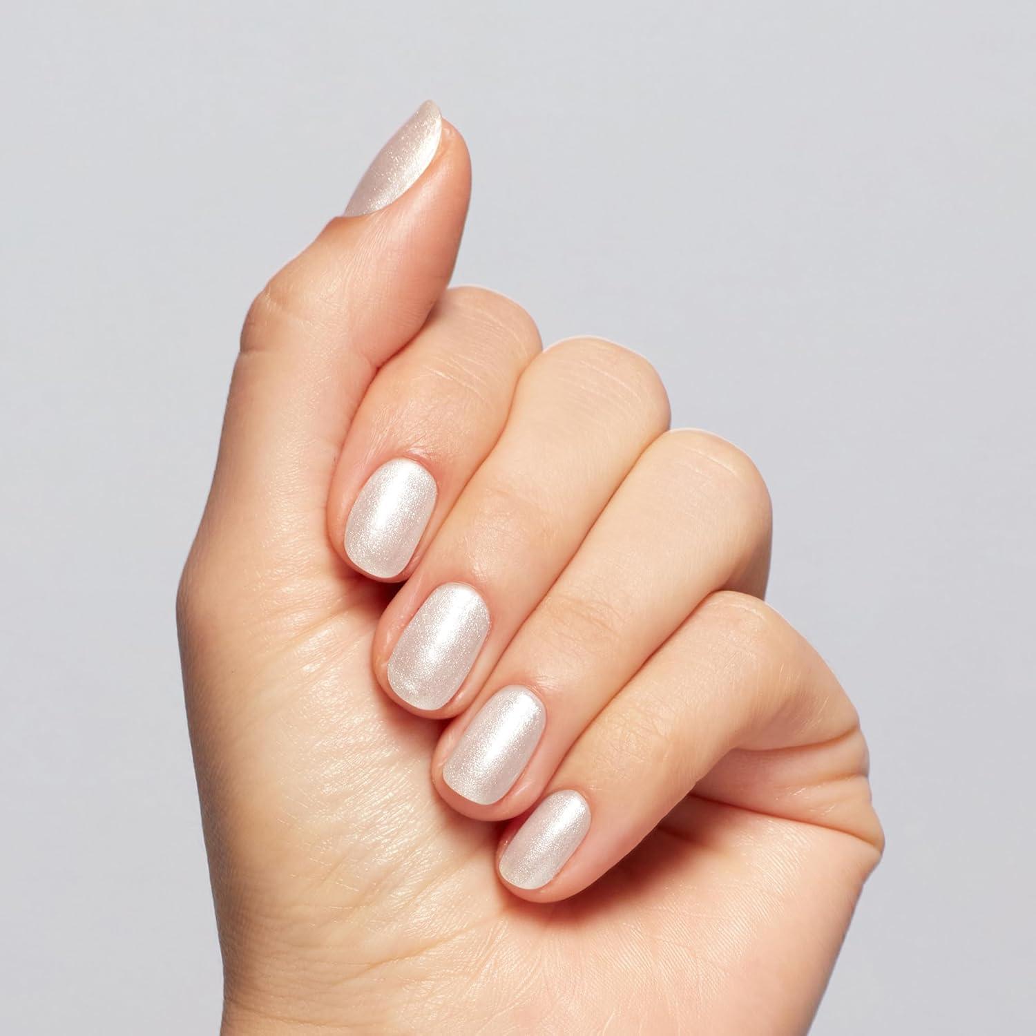 imageOPI Nail Lacquer Nail Polish  Opaque Light White ampamp Gray Shimmer Chip Resistant Nail Polish  Vegan Fast Drying Streak FreeGemini and I
