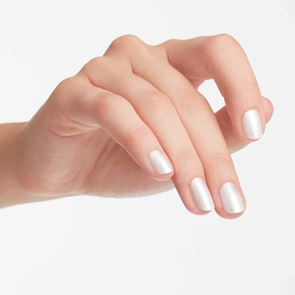 imageOPI Nail Lacquer Nail Polish  Opaque Light White ampamp Gray Shimmer Chip Resistant Nail Polish  Vegan Fast Drying Streak FreeKyoto Pearl