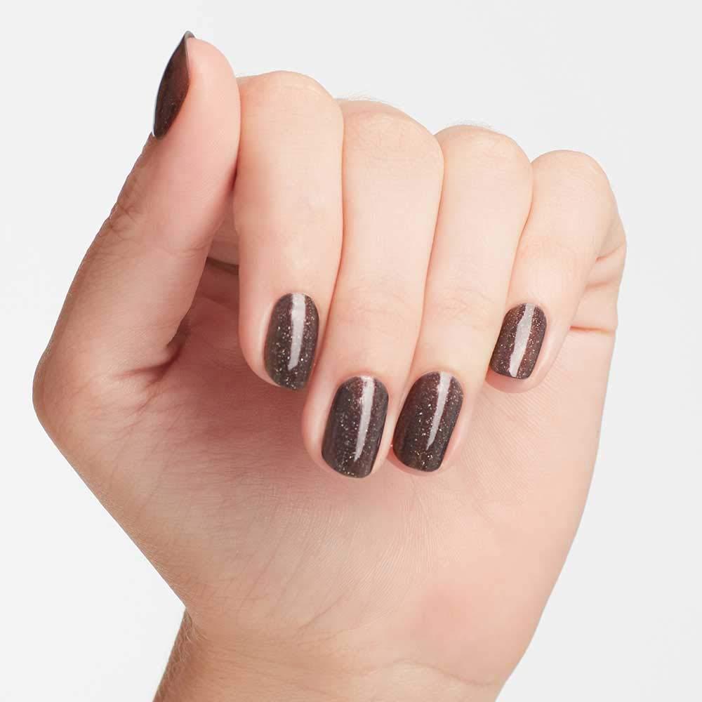 imageOPI Nail Lacquer Nail Polish  Opaque Light White ampamp Gray Shimmer Chip Resistant Nail Polish  Vegan Fast Drying Streak FreeMy Private Jet