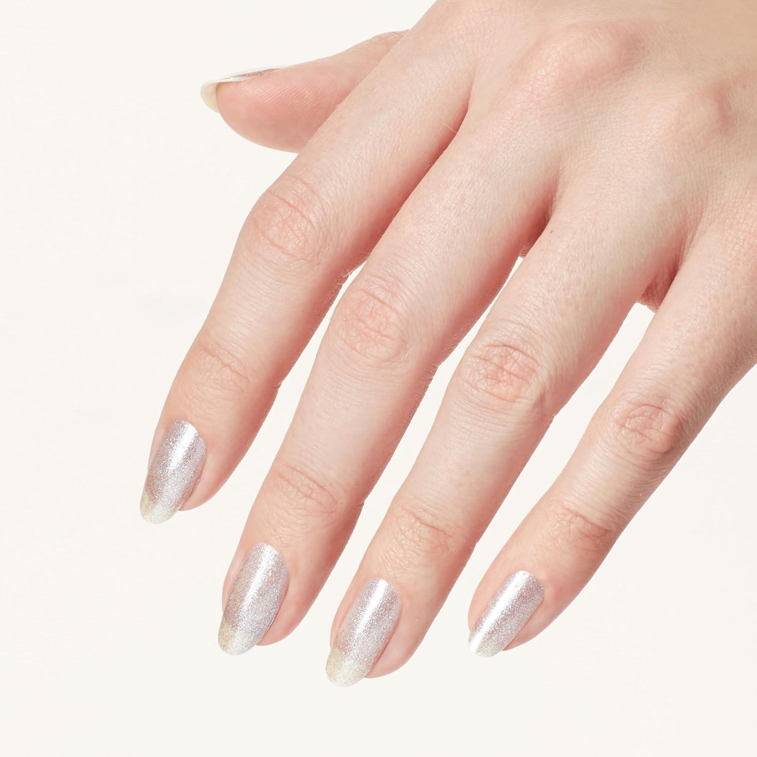 imageOPI Nail Lacquer Nail Polish  Opaque Light White ampamp Gray Shimmer Chip Resistant Nail Polish  Vegan Fast Drying Streak FreeOPI Nails the Runway