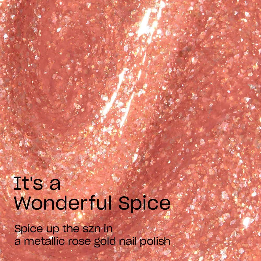 imageOPI Nail Lacquer Nail Polish  Opaque Orange ampamp Yellow Shimmer Chip Resistant Nail Polish  Vegan Fast Drying Streak FreeIts a Wonderful Spice