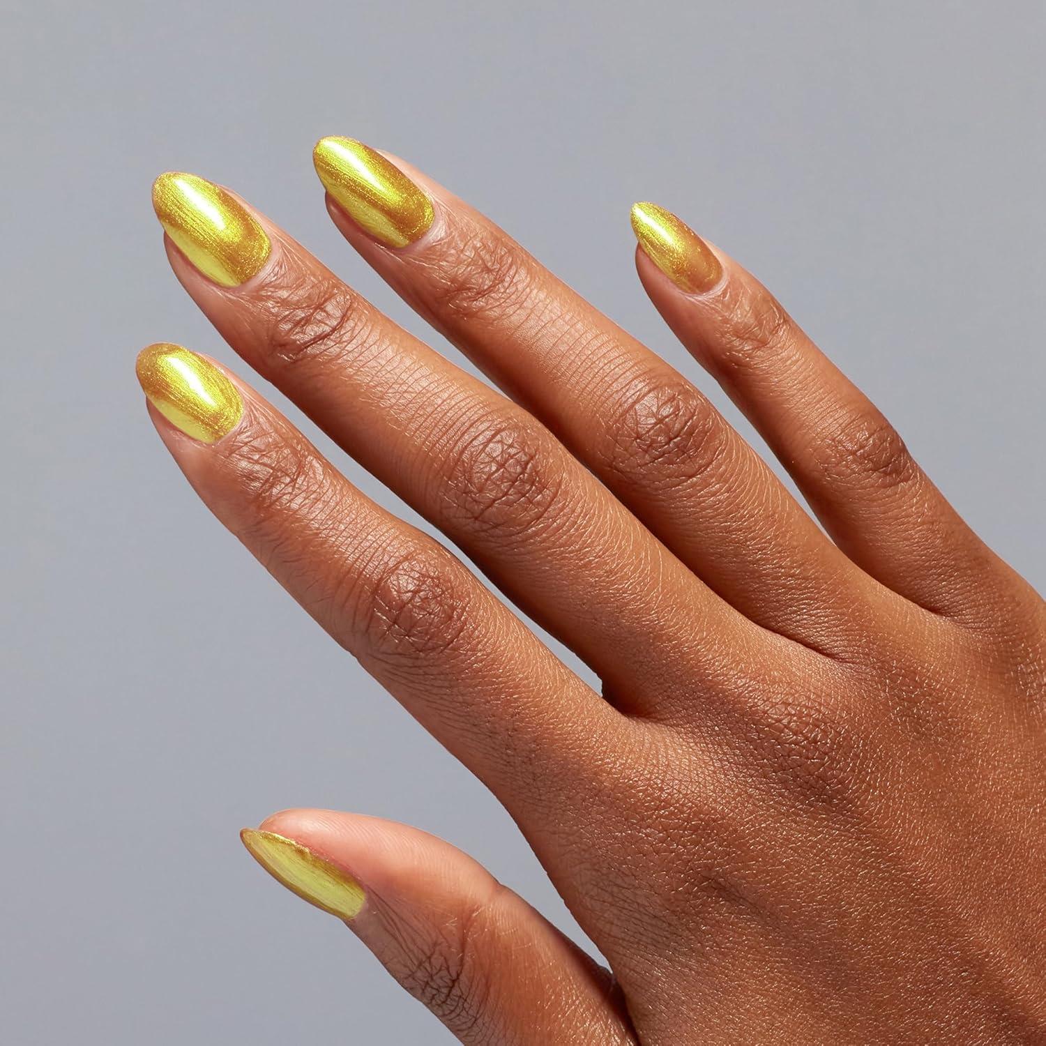 imageOPI Nail Lacquer Nail Polish  Opaque Orange ampamp Yellow Shimmer Chip Resistant Nail Polish  Vegan Fast Drying Streak FreeThe Leonly One
