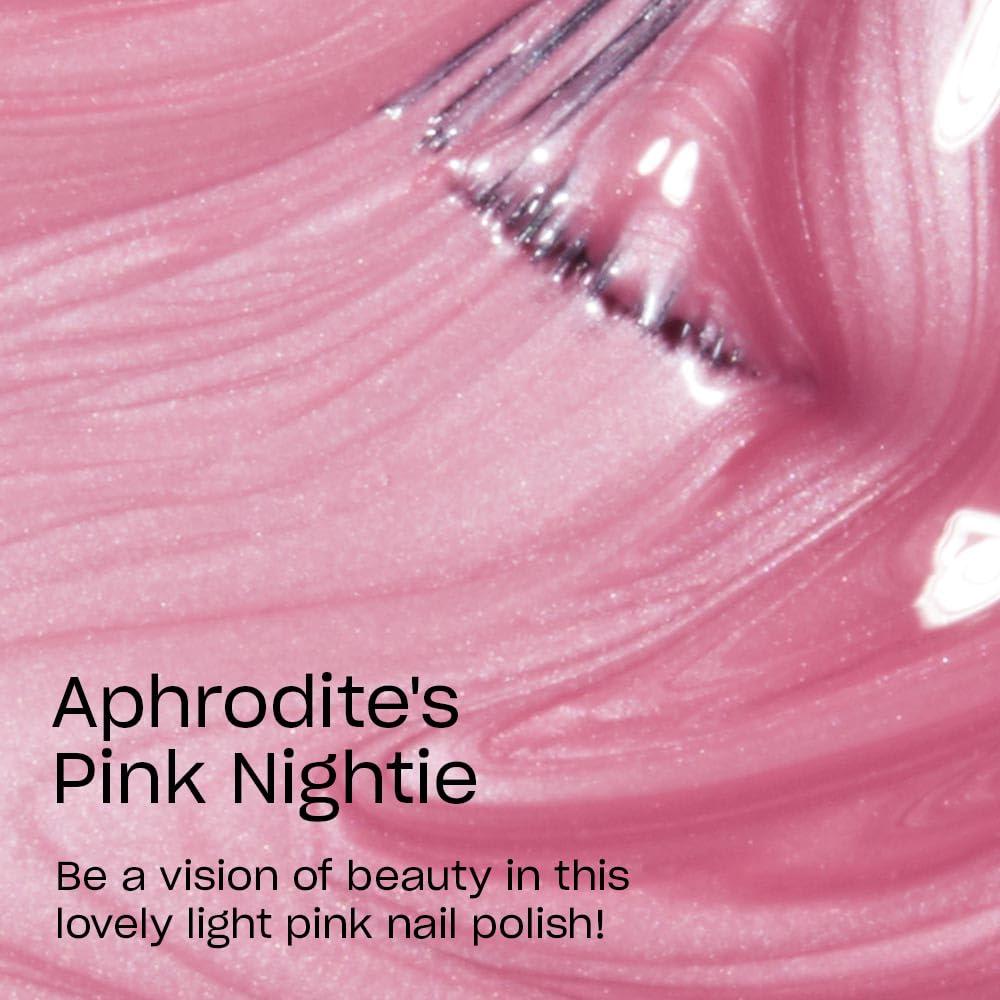 imageOPI Nail Lacquer Nail Polish  Sheer Light Nude Pink Shimmer Chip Resistant Nail Polish  Vegan Fast Drying Streak FreeAphrodites Nightie Pink