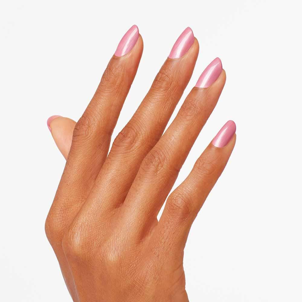 imageOPI Nail Lacquer Nail Polish  Sheer Light Nude Pink Shimmer Chip Resistant Nail Polish  Vegan Fast Drying Streak FreeAphrodites Nightie Pink