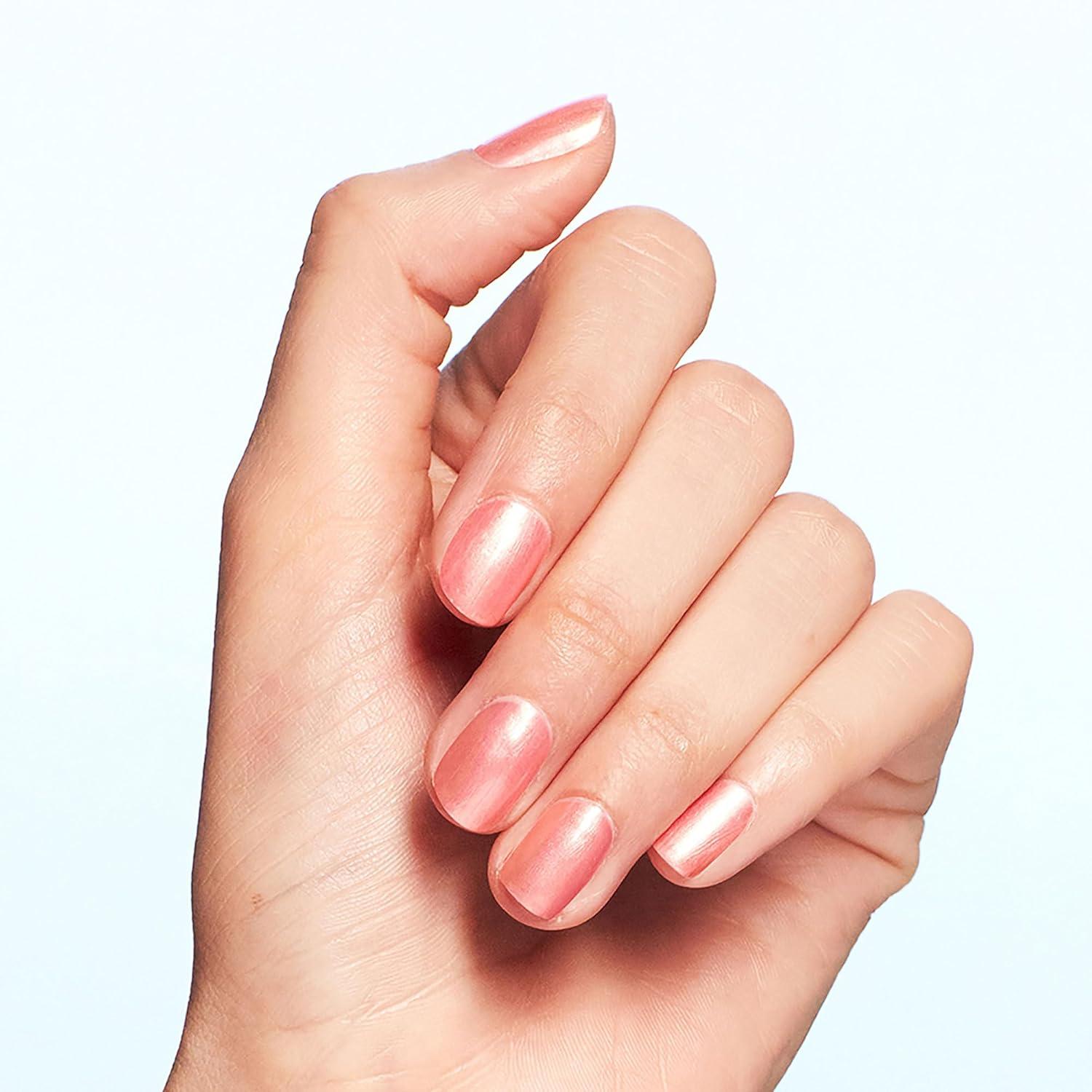 imageOPI Nail Lacquer Nail Polish  Sheer Light Nude Pink Shimmer Chip Resistant Nail Polish  Vegan Fast Drying Streak FreeData Peach