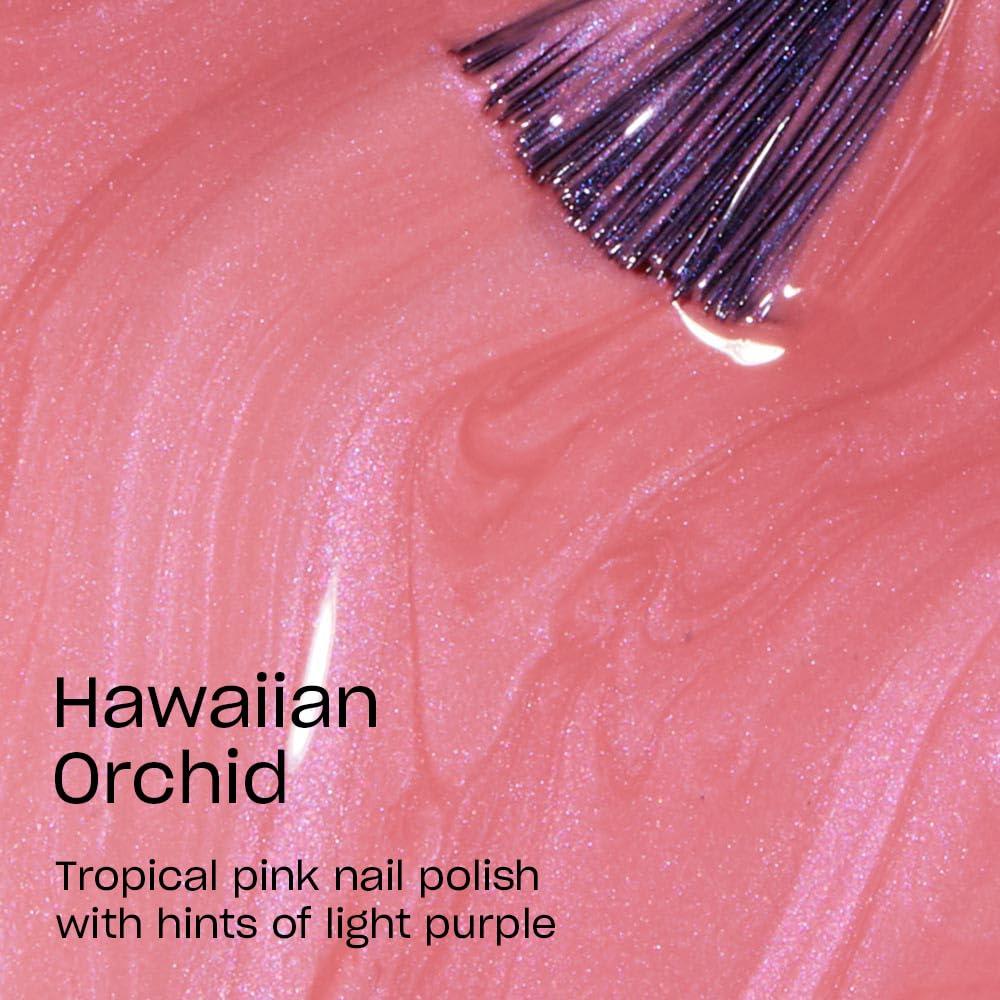 imageOPI Nail Lacquer Nail Polish  Sheer Light Nude Pink Shimmer Chip Resistant Nail Polish  Vegan Fast Drying Streak FreeHawaiian Orchid