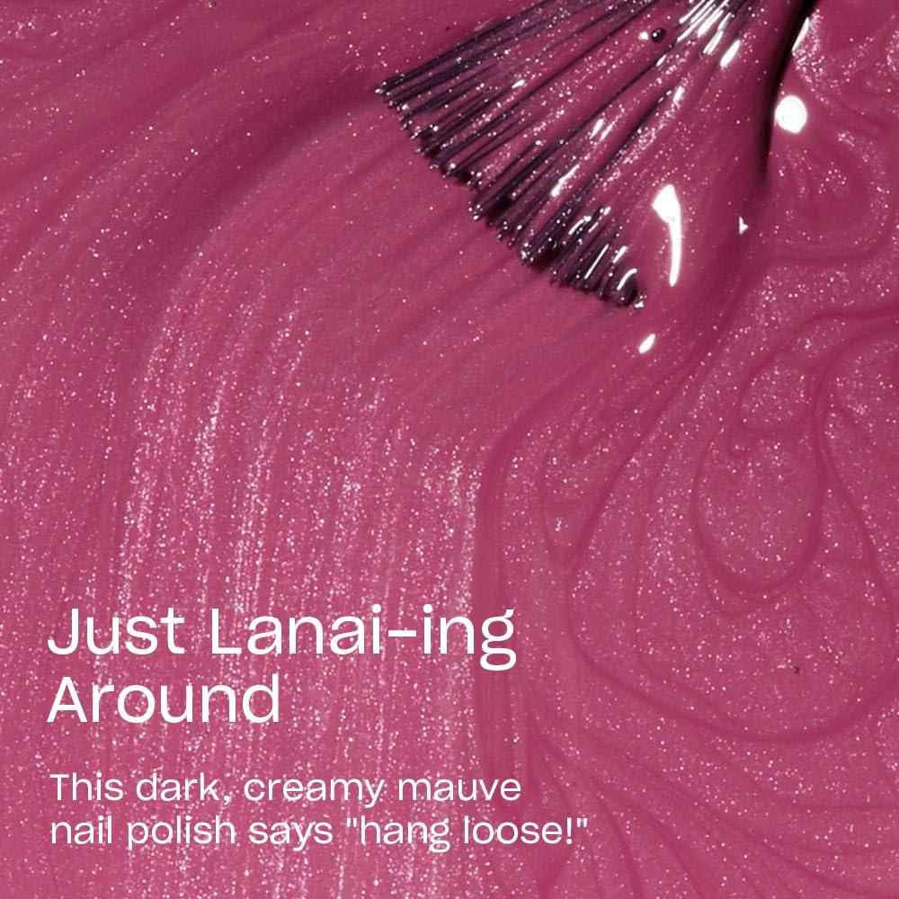imageOPI Nail Lacquer Nail Polish  Sheer Light Nude Pink Shimmer Chip Resistant Nail Polish  Vegan Fast Drying Streak FreeJust Lanaiing Around