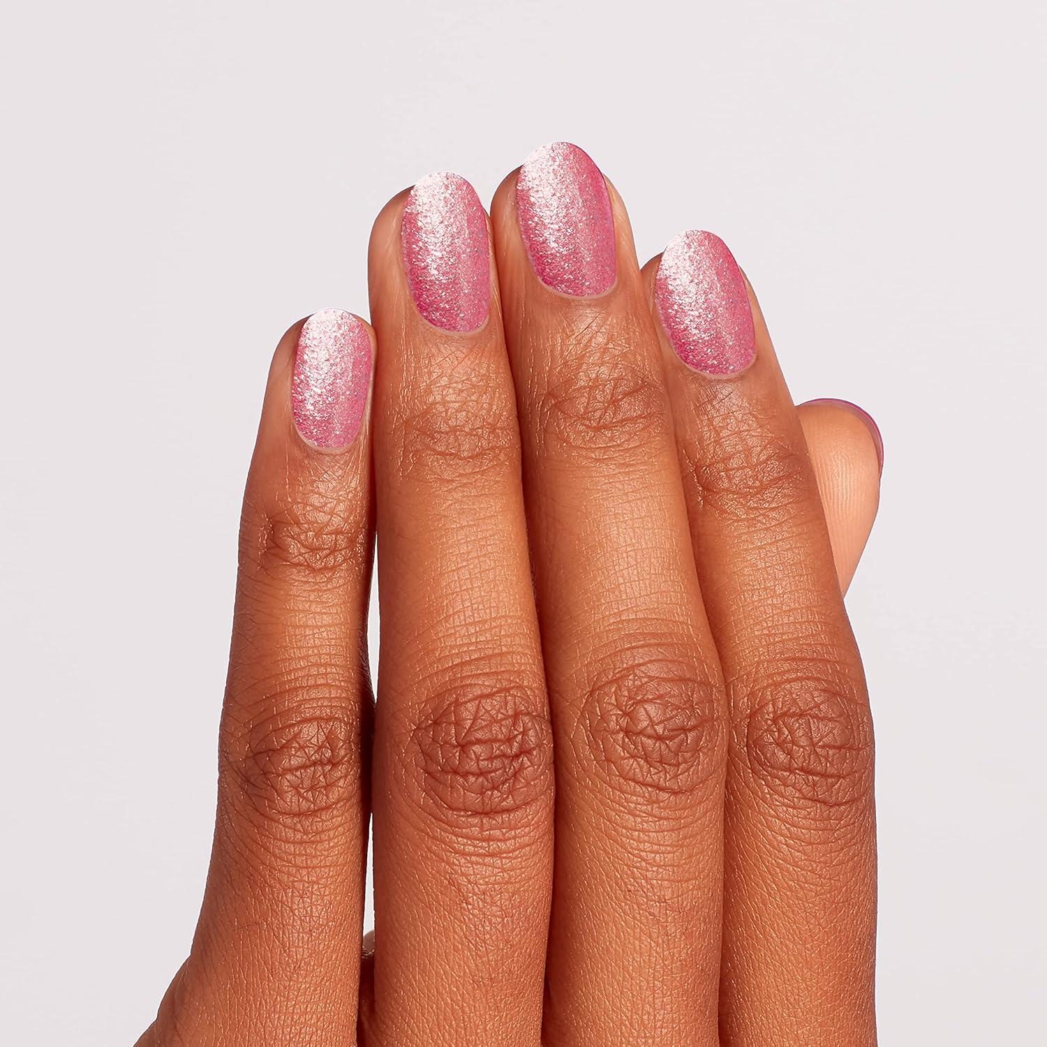 imageOPI Nail Lacquer Nail Polish  Sheer Light Nude Pink Shimmer Chip Resistant Nail Polish  Vegan Fast Drying Streak FreePixel Dust