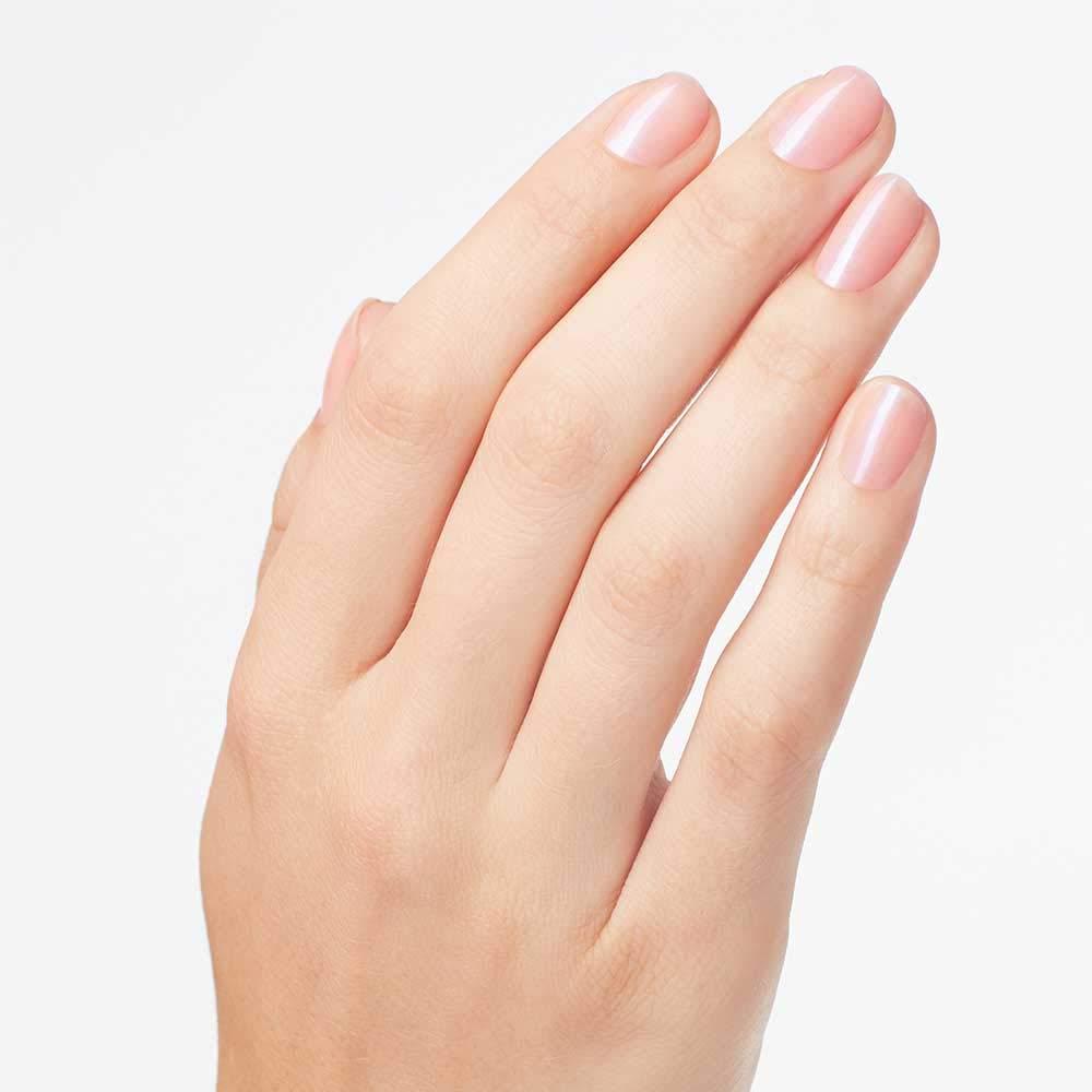 imageOPI Nail Lacquer Nail Polish  Sheer Light Nude Pink Shimmer Chip Resistant Nail Polish  Vegan Fast Drying Streak FreeRosy Future