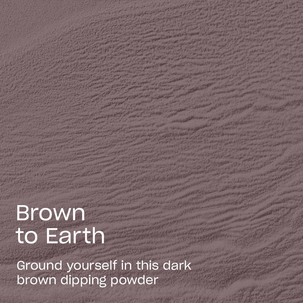 imageOPI Powder Perfection Brown to Earth  Opaque Dark Brown Crme Nail Dipping Powder  Fall Wonders Collection