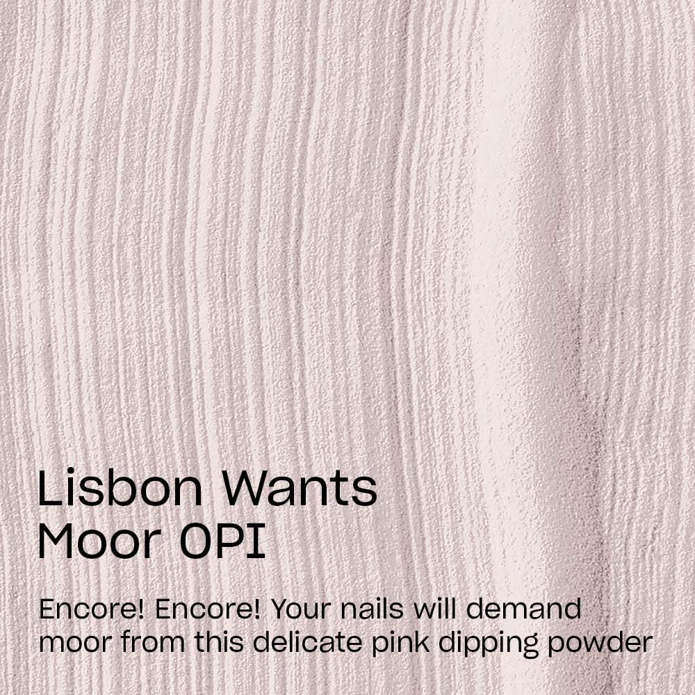 imageOPI Powder Perfection Lisbon Wants Moor OPI  Opaque Soft Pink Crme Nail Dipping Powder  Acrylic Alternative