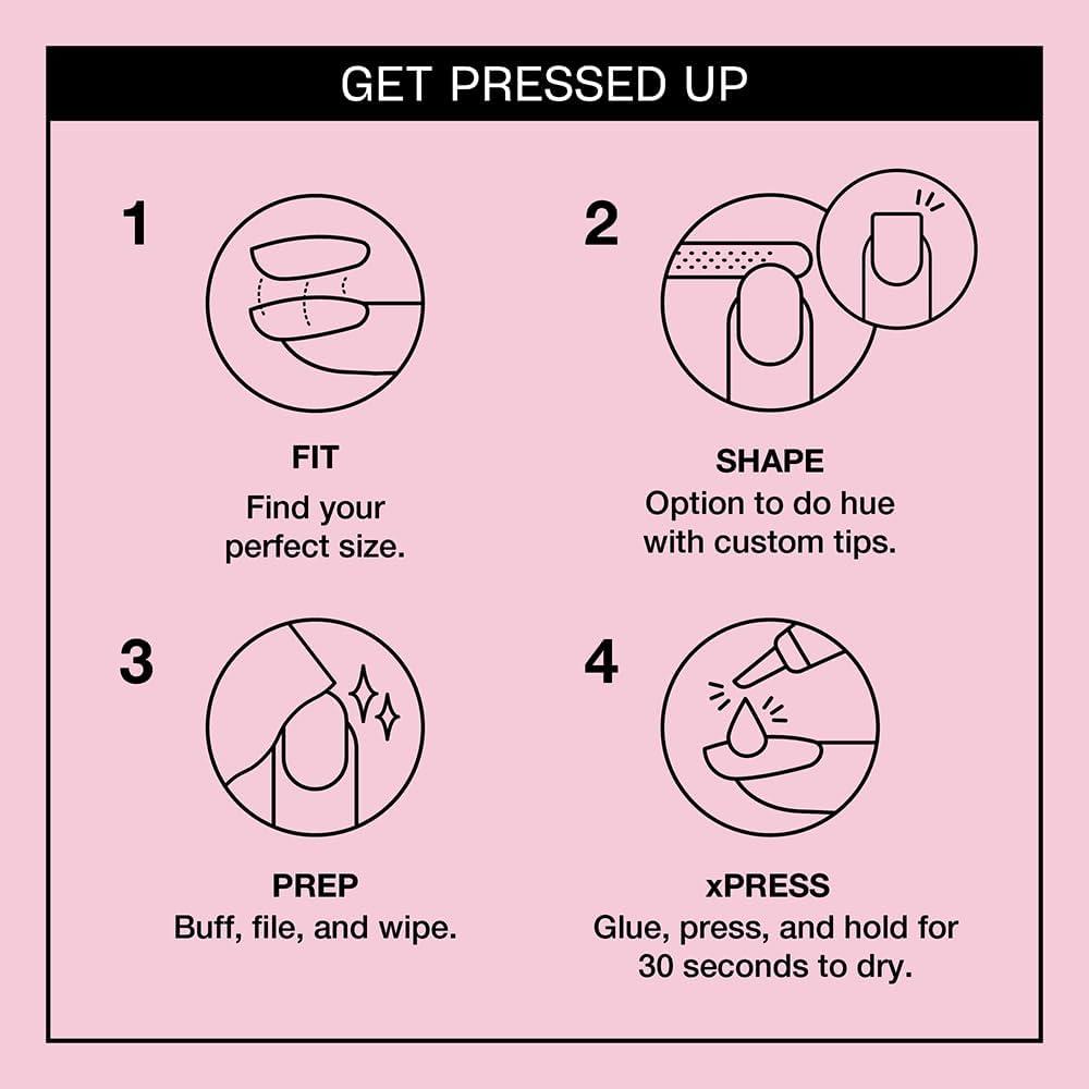 imageOPI xPRESSON Press on Nails  Long Almond Shape Nail Art  30 Count With Glue  Instant GelLike Salon Manicure  Long Lasting Reusable NondamagingEditor in Chic