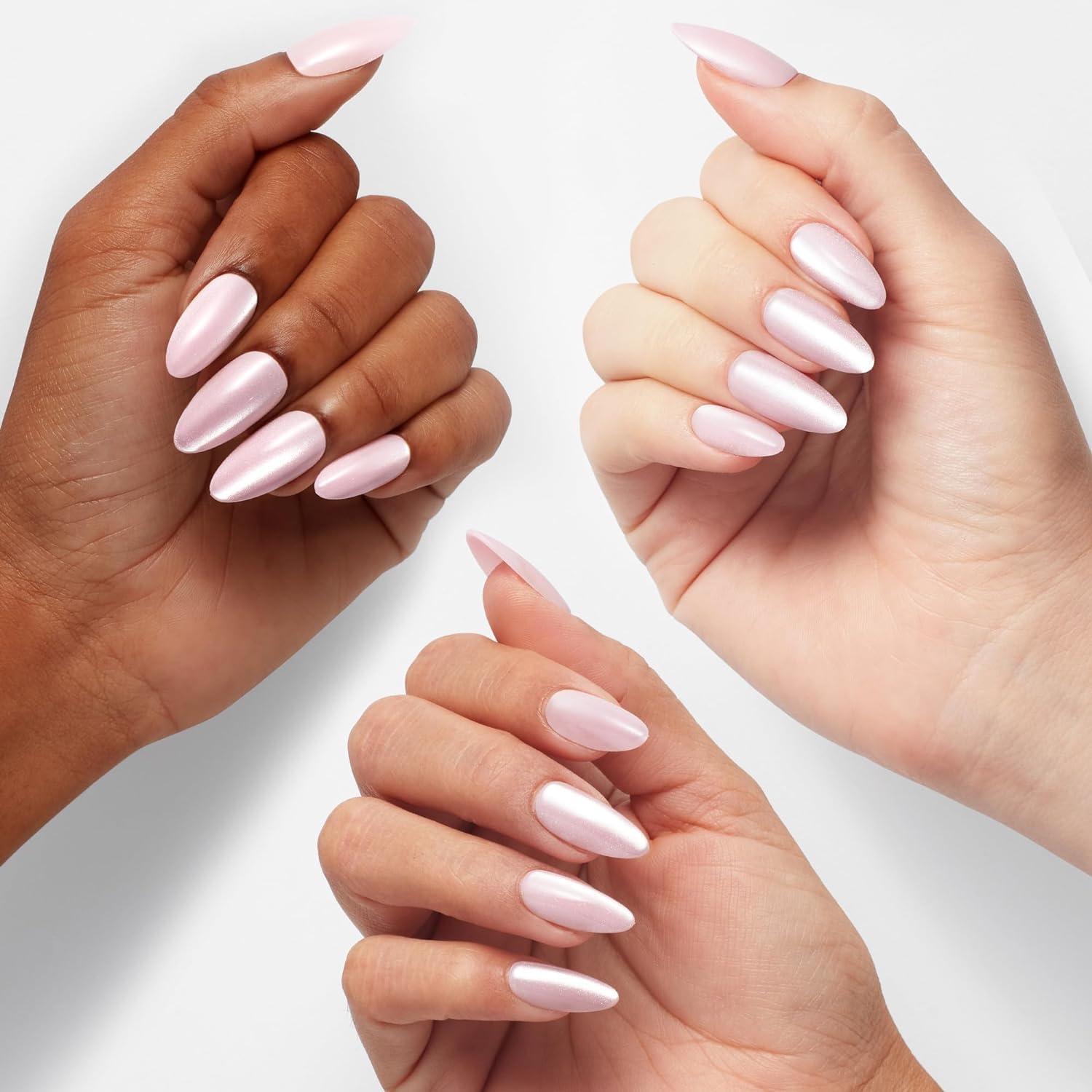 imageOPI xPRESSON Press on Nails  Long Almond Shape Nail Art  30 Count With Glue  Instant GelLike Salon Manicure  Long Lasting Reusable NondamagingEditor in Chic