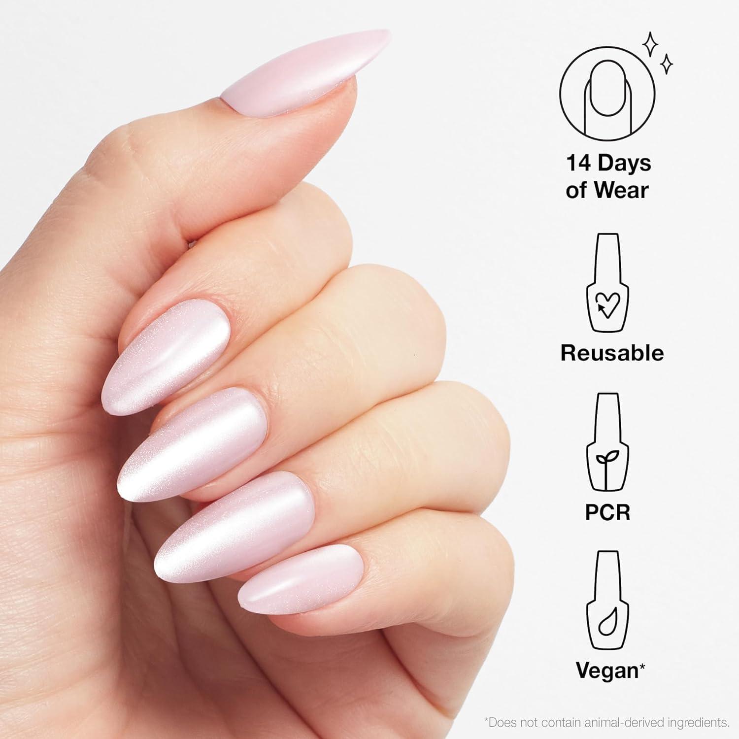imageOPI xPRESSON Press on Nails  Long Almond Shape Nail Art  30 Count With Glue  Instant GelLike Salon Manicure  Long Lasting Reusable NondamagingEditor in Chic