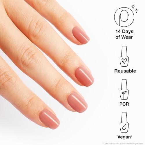 imageOPI xPRESSON Press on Nails  Short Round Classic Shape Nail Art  Light to Neutral Colors  30 Count With Glue  Instant GelLike Salon Manicure  Long Lasting Reusable NondamagingSomewhere Over the Rainbow Mountains