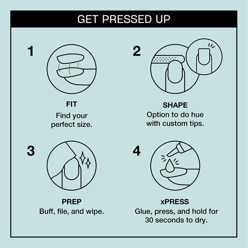 imageOPI xPRESSON Press on Nails  Short Round Classic Shape Nail Art  Light to Neutral Colors  30 Count With Glue  Instant GelLike Salon Manicure  Long Lasting Reusable NondamagingGelato on My Mind