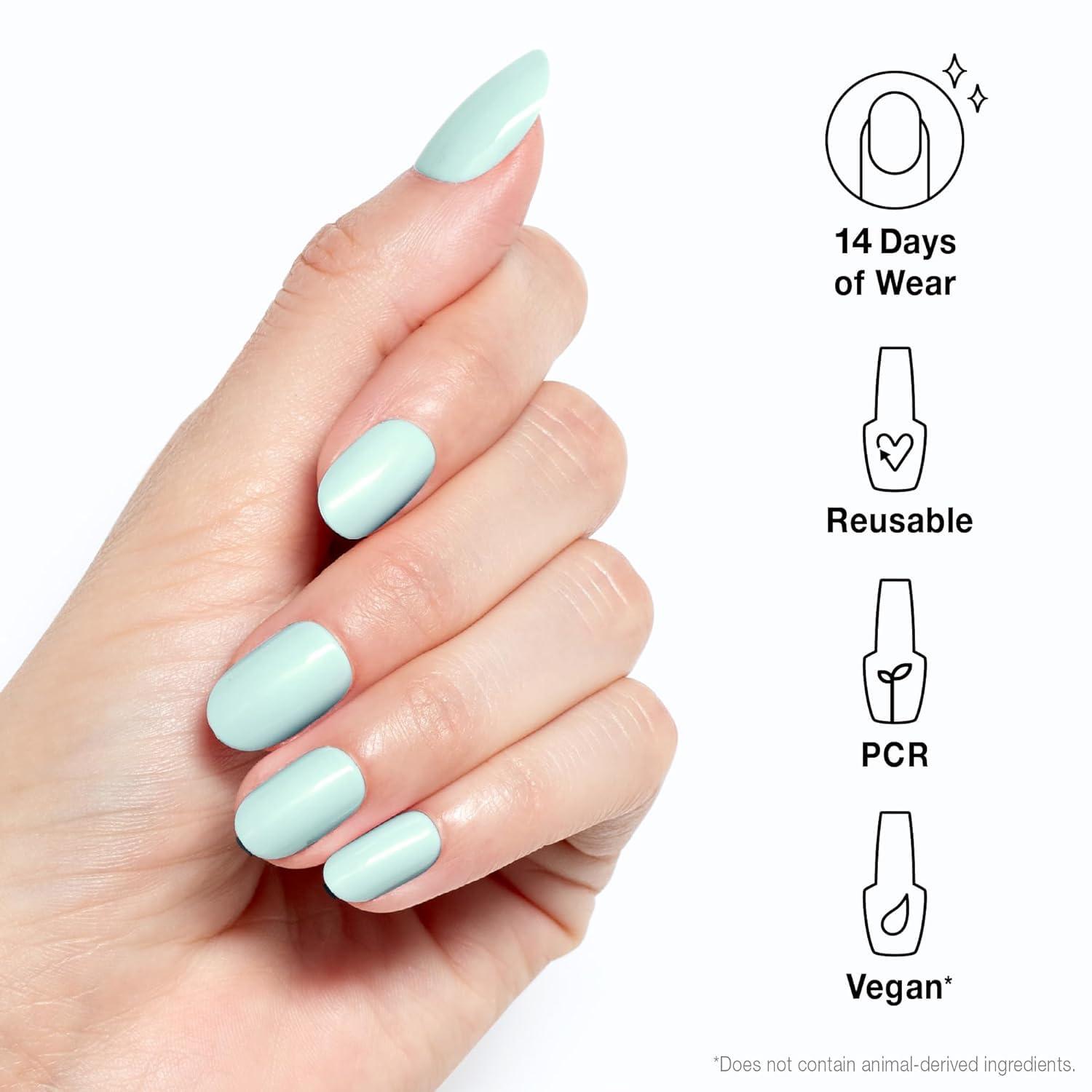 imageOPI xPRESSON Press on Nails  Short Round Classic Shape Nail Art  Light to Neutral Colors  30 Count With Glue  Instant GelLike Salon Manicure  Long Lasting Reusable NondamagingGelato on My Mind