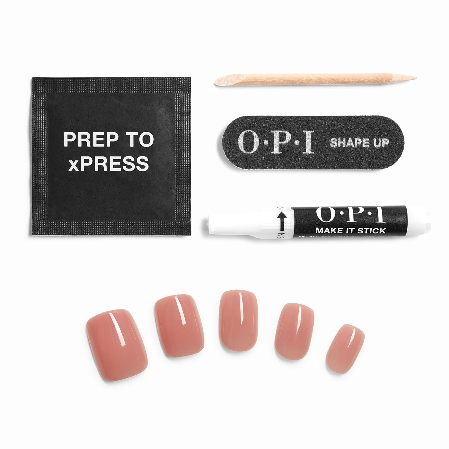 imageOPI xPRESSON Press on Nails  Short Round Classic Shape Nail Art  Light to Neutral Colors  30 Count With Glue  Instant GelLike Salon Manicure  Long Lasting Reusable NondamagingSomewhere Over the Rainbow Mountains