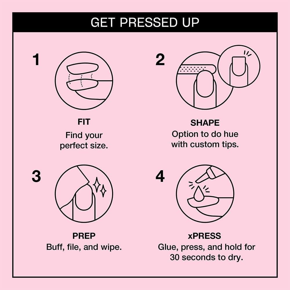 imageOPI xPRESSON Press on Nails  Short Round Classic Shape Nail Art  Light to Neutral Colors  30 Count With Glue  Instant GelLike Salon Manicure  Long Lasting Reusable NondamagingMod About You