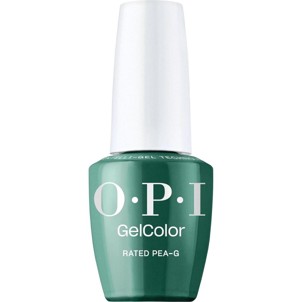 imageOPI GelColor Gel Nail Polish  Opaque Bright Crme UV Cure Gel Nail Polish  Vegan ampamp HEMA Free Long Lasting High ShineRated PeaG