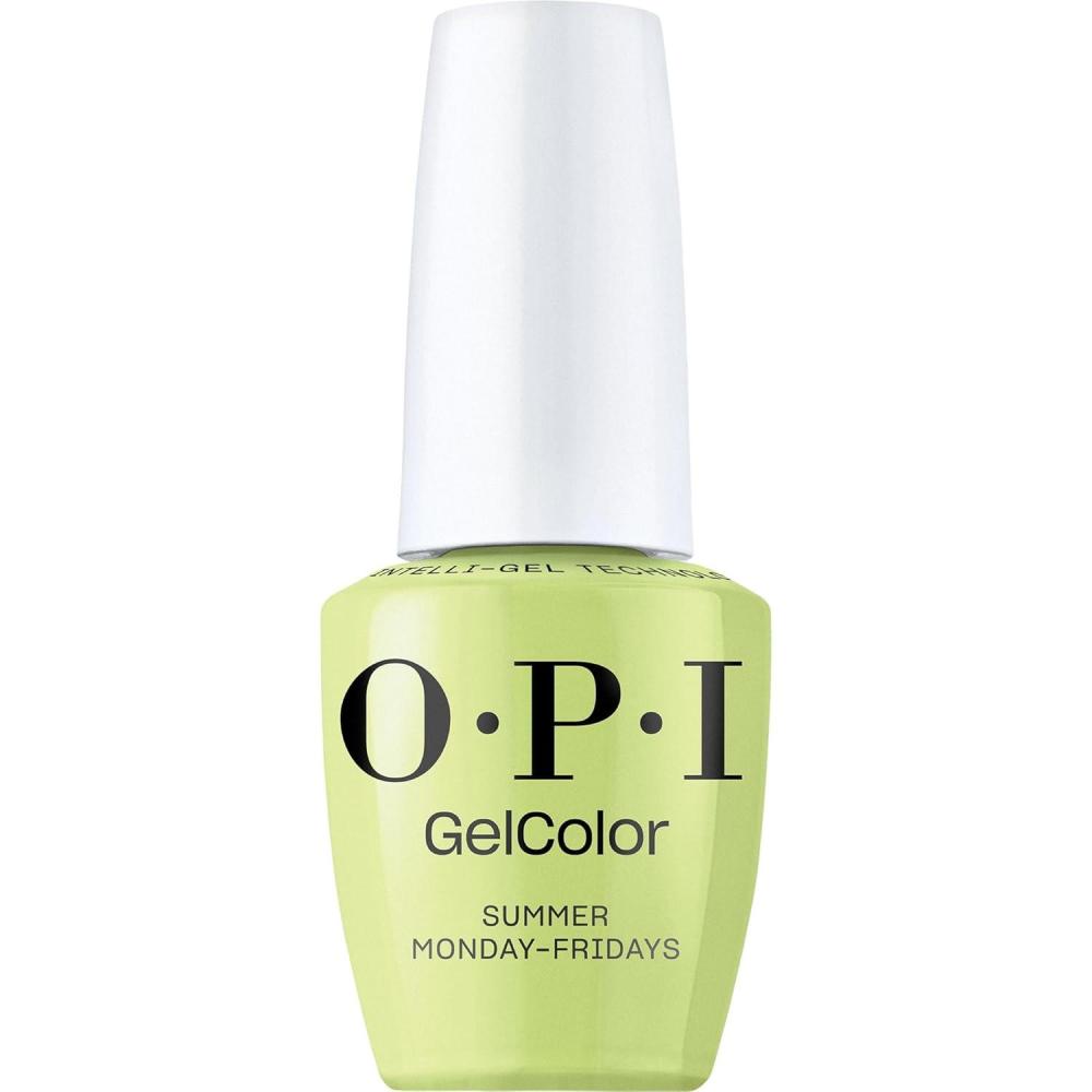imageOPI GelColor Gel Nail Polish  Opaque Bright Crme UV Cure Gel Nail Polish  Vegan ampamp HEMA Free Long Lasting High ShineSummer MondayFridays