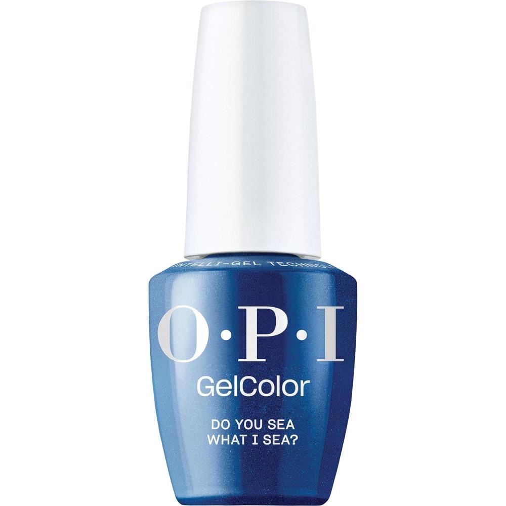 imageOPI GelColor Gel Nail Polish  Opaque Glitter ampamp Metallic UV Cure Gel Nail Polish  Vegan ampamp HEMA Free Long Lasting High ShineDo you Sea what I Sea