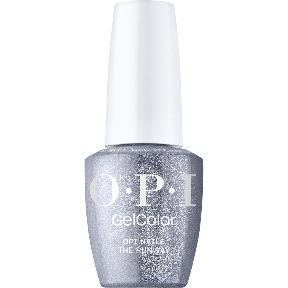imageOPI GelColor Gel Nail Polish  Opaque Glitter ampamp Metallic UV Cure Gel Nail Polish  Vegan ampamp HEMA Free Long Lasting High ShineOPI Nails the Runway