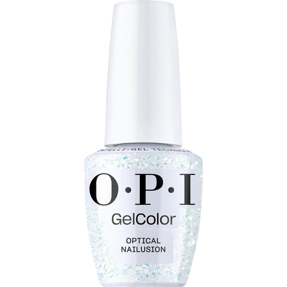 imageOPI GelColor Gel Nail Polish  Opaque Glitter ampamp Metallic UV Cure Gel Nail Polish  Vegan ampamp HEMA Free Long Lasting High ShineOptical Nailusion