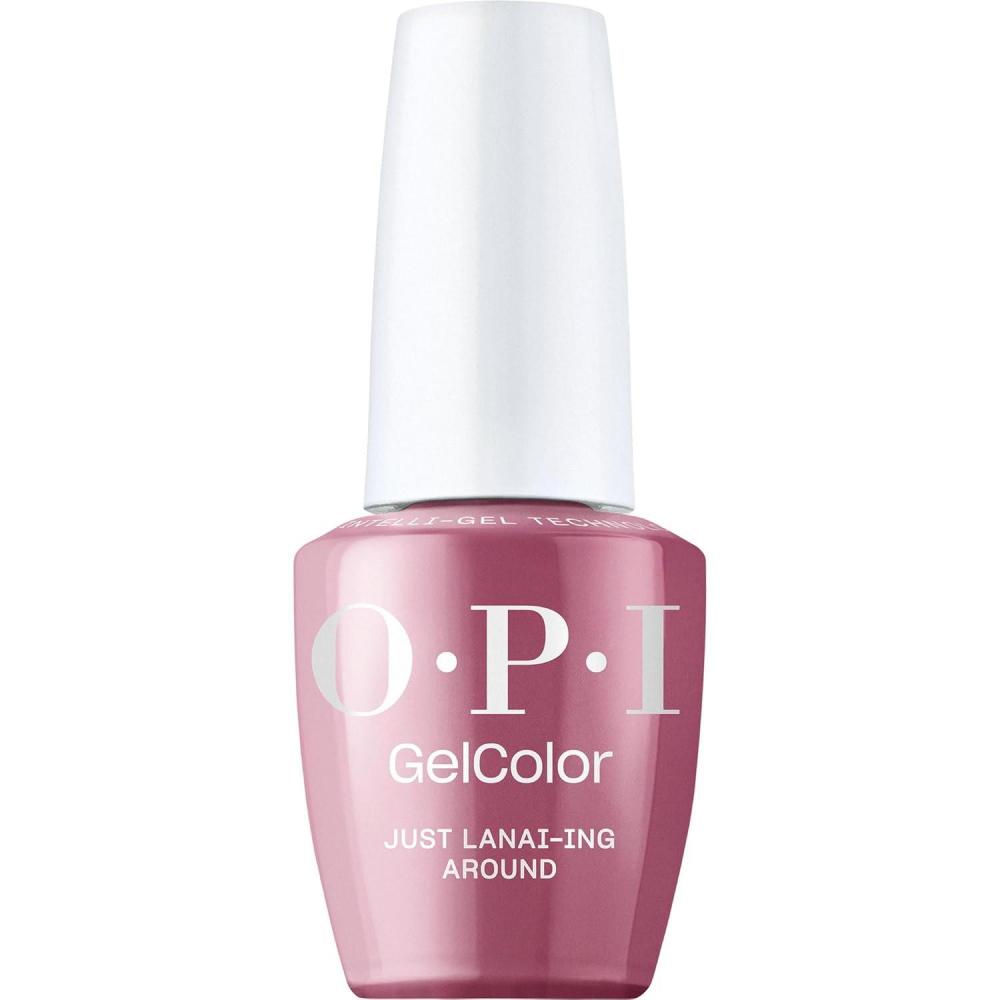 imageOPI GelColor Gel Nail Polish  Opaque Shimmer ampamp Metallic UV Cure Gel Nail Polish  Vegan ampamp HEMA Free Long Lasting High ShineJust Lanaiing Around